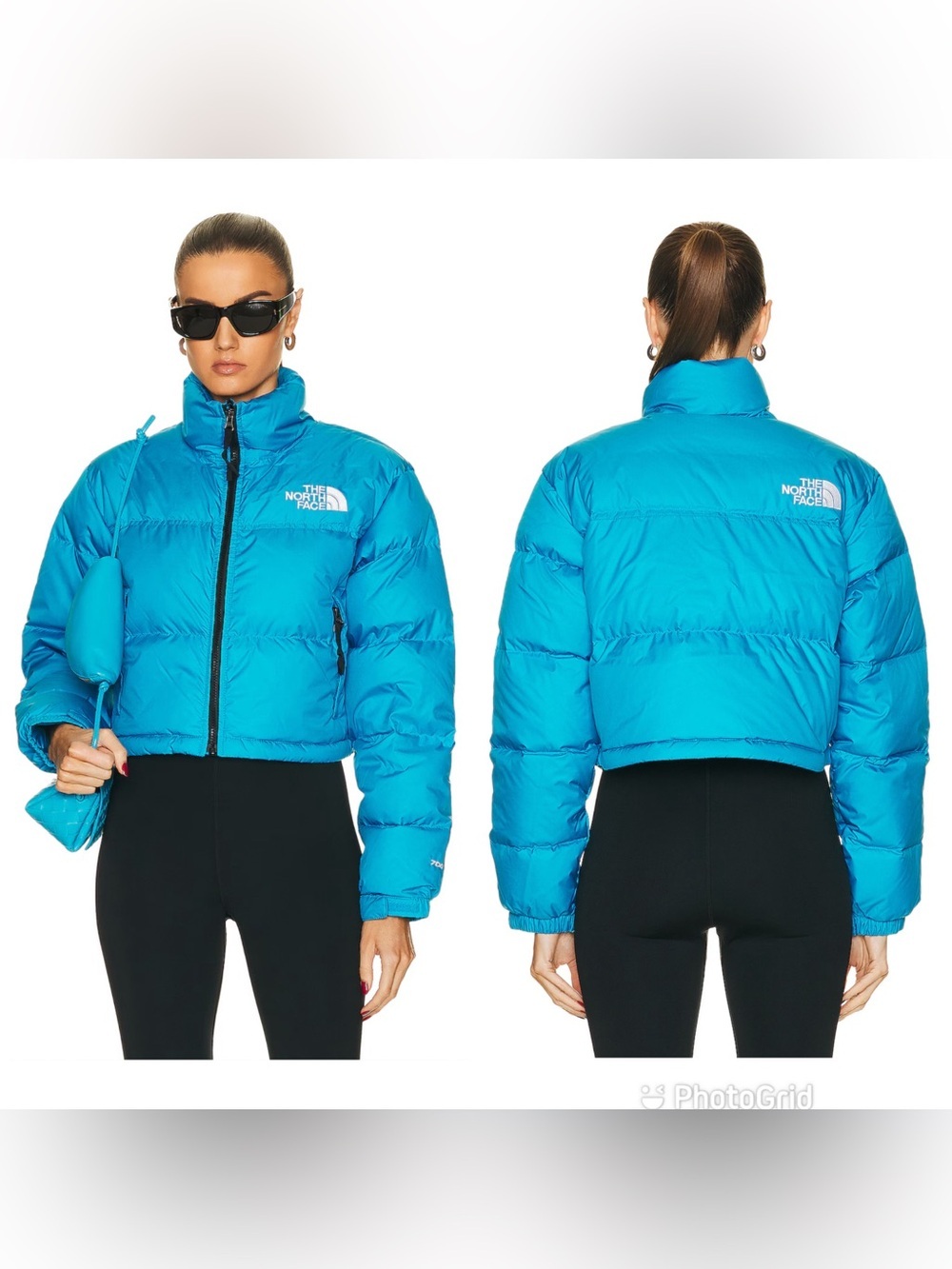 THE NORTH FACE Nuptse Short Jacket in Acoustic Blue
